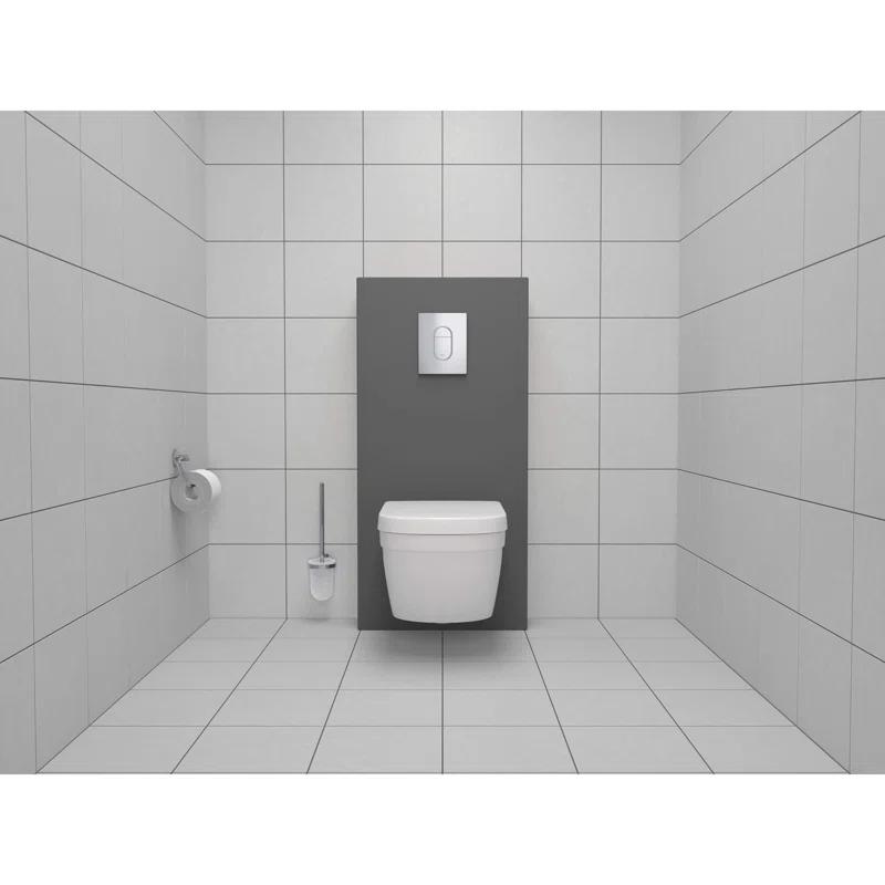 GROHE Essentials 15.69" Wall Mounted Toilet Brush and Holder