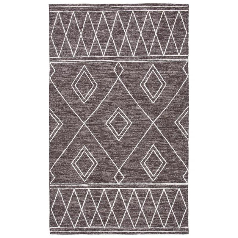 Steelside™ Holtby Southwestern Handmade Flatweave Brown/Ivory Area Rug