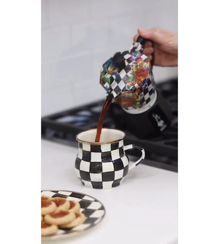 MacKenzie-Childs Courtly Flower Market Moka Pot