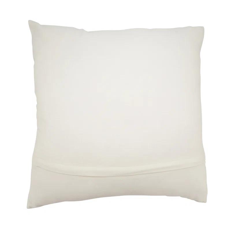 Saro Poseidon Collection No Pattern And Not Solid Color Cotton Throw Pillow