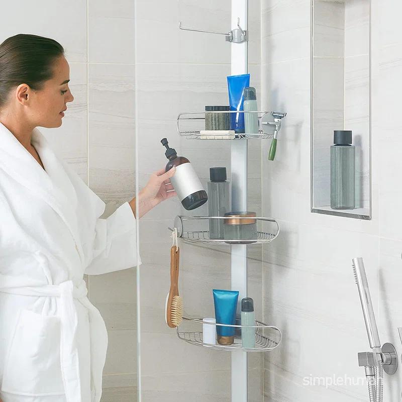 simplehuman Simplehuman Tension Pole Stainless Steel and Anodized Aluminum Shower Caddy