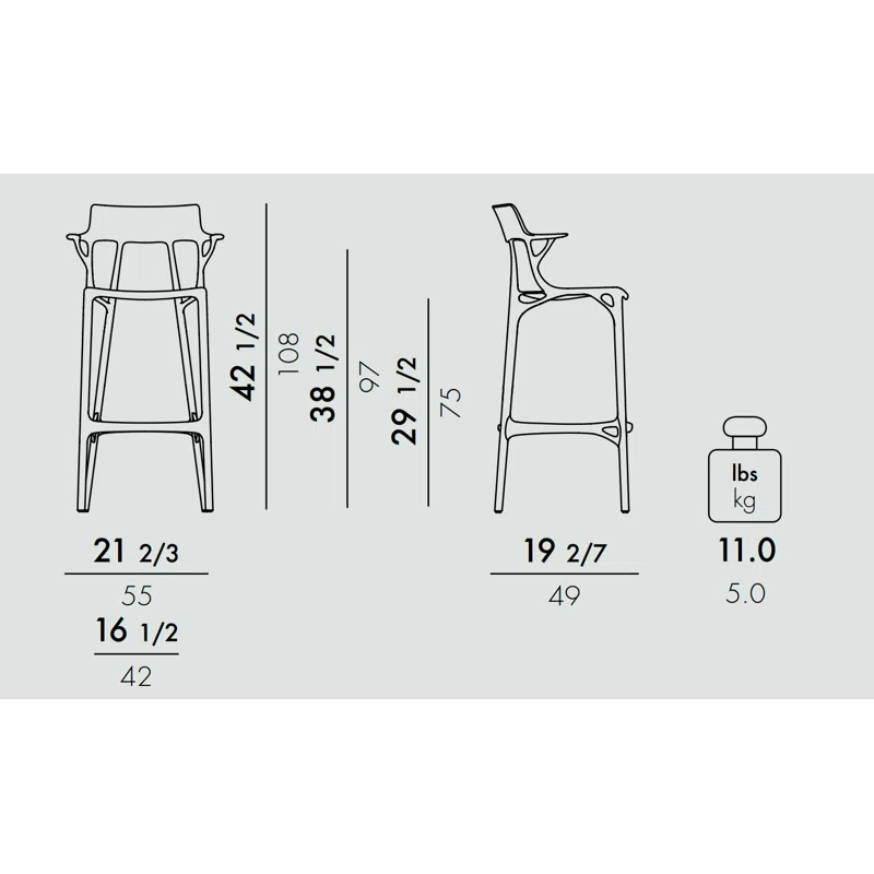 Kartell A.I. Outdoor Stool