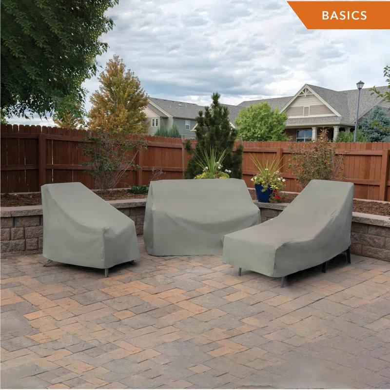 Modern Leisure Basics Outdoor Patio Chaise Lounge Cover (Set of 2)