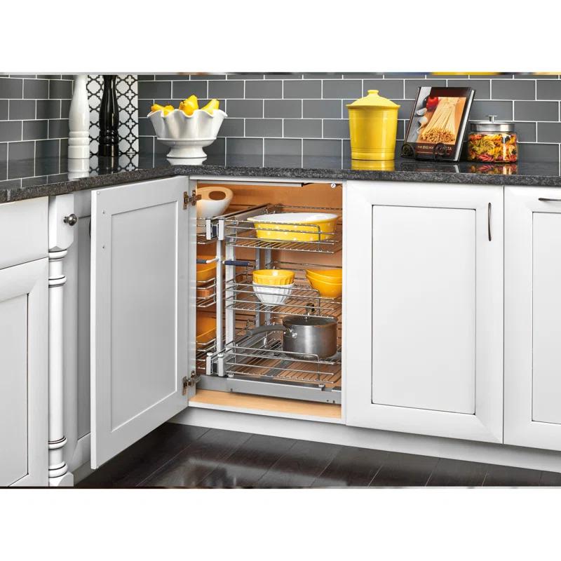 Rev-A-Shelf Rev-A-Shelf Pull Out Corner Cabinet Organizer w/Soft-Close 3 Tier