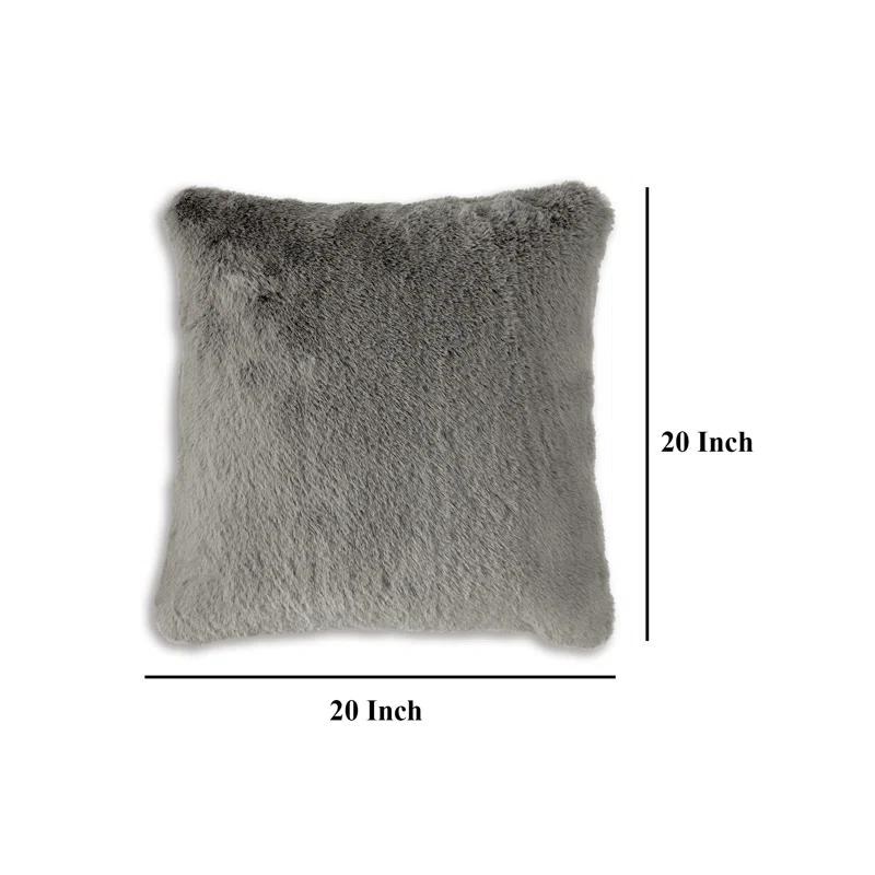 Tahari Clooney 20" x 20" Faux Fur Decorative Pillow | Wayfair