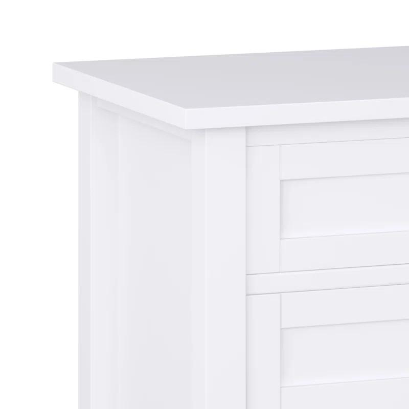 Simpli Home Warm Shaker 24"W Solid Wood Bedside Table with Two Drawers