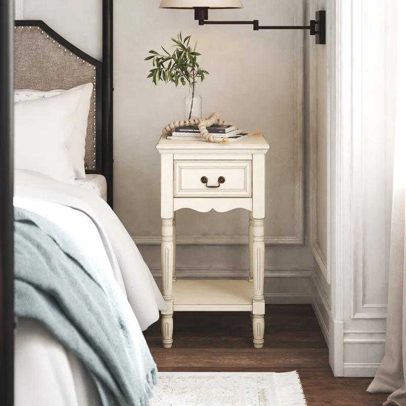 Ophelia & Co. Liscomb 15.5'' W Solid Wood Nightstand