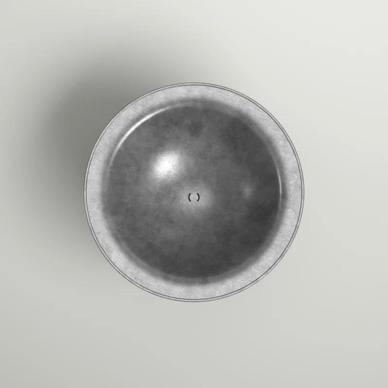 SunnyDaze Decor 23.5" Round Wood-Burning Dark Gray Finish Cast Iron Fire Pit Bowl and Stand