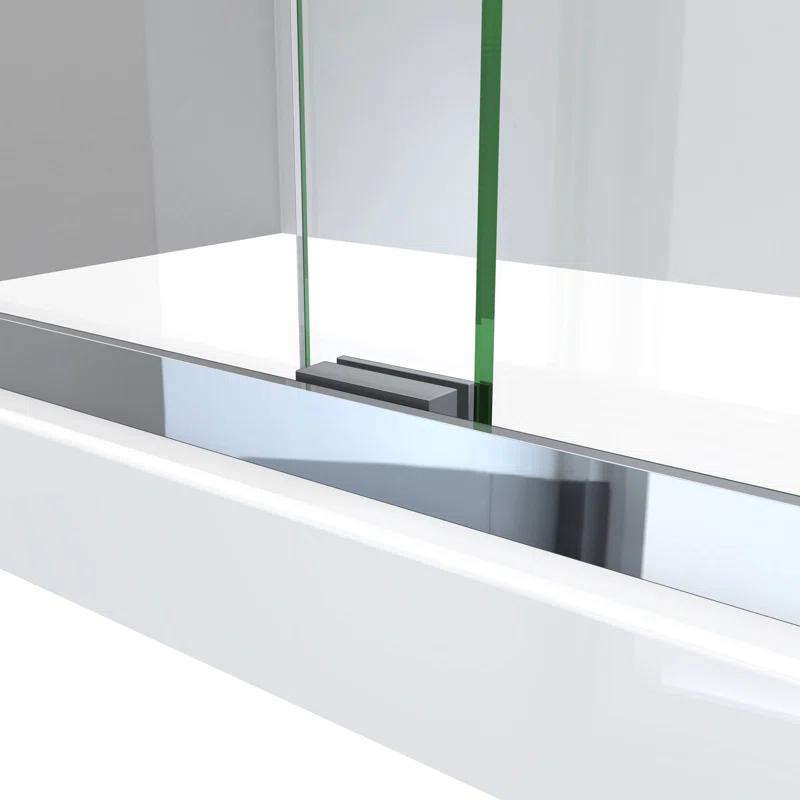 Charisma-X 44" W x 76'' H Bypass Semi-Frameless Shower Door with ClearMax Glass Treatment Technology