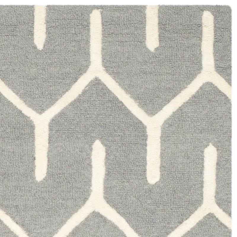 George Oliver Deedgra Hand Tufted Wool Geometric Rug