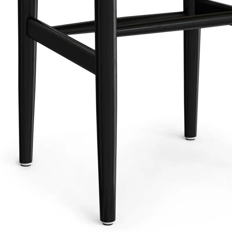 Simpli Home Chocolate Solid Wood Dining Chair with Y-Back Design in Mid-Century Modern Style (Set of 2) (Set of 2)