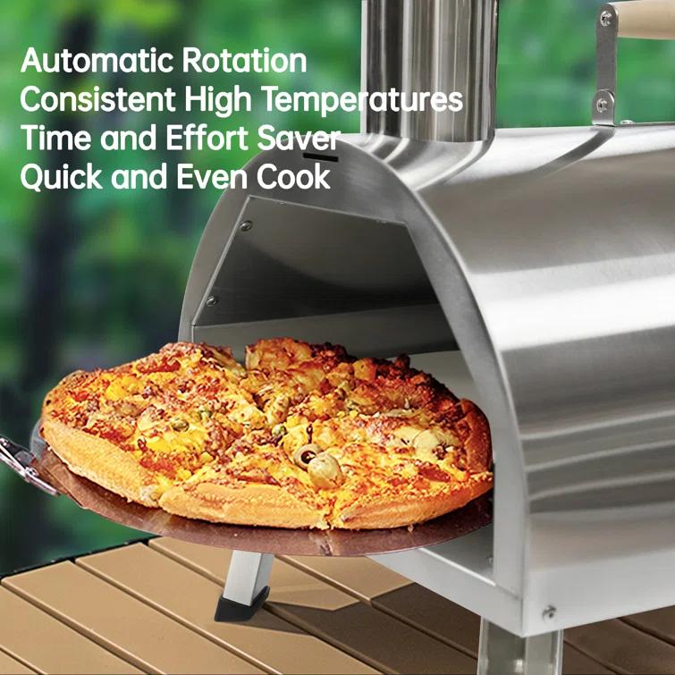 Fashionwu Fashionwu Countertop Wood Burning Pizza Oven