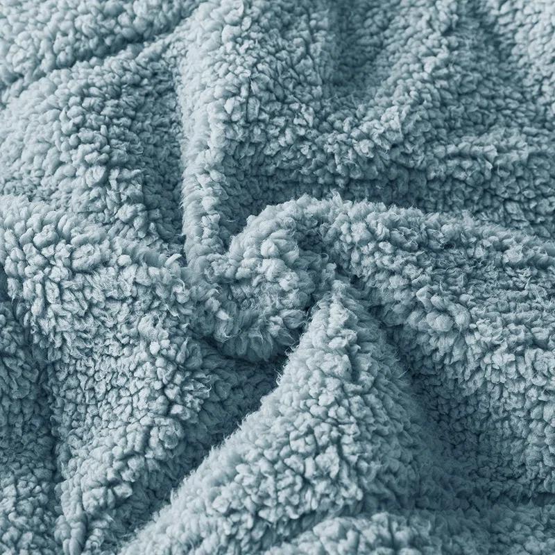 Kasentex Microfiber Reversible Comforter Super Ultra Soft Luxury Plush Sherpa, Machine Washable