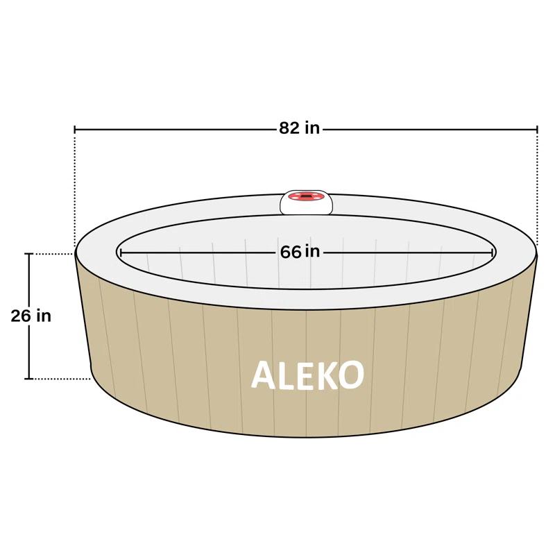 ALEKO Aleko Jet Inflatable Hot Tub