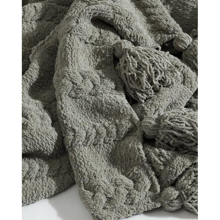 Sunday Citizen Braided Pom Throw Blanket