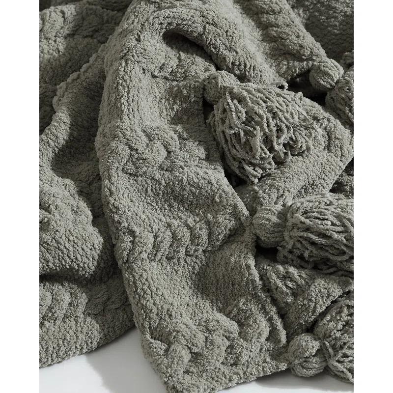 Sunday Citizen Braided Pom Throw Blanket