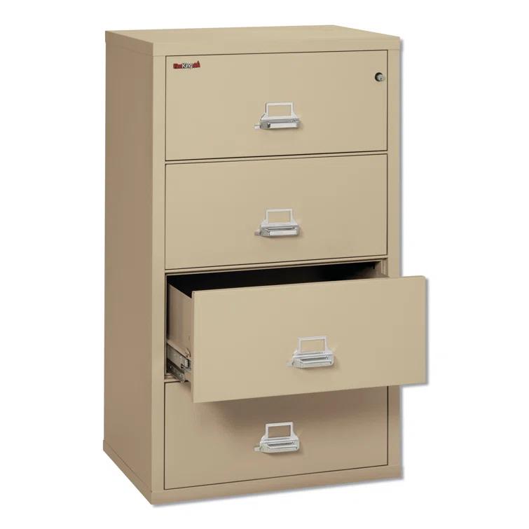 FireKing Fireproof 31.13'' Wide 4 -Drawer Steel File Cabinet