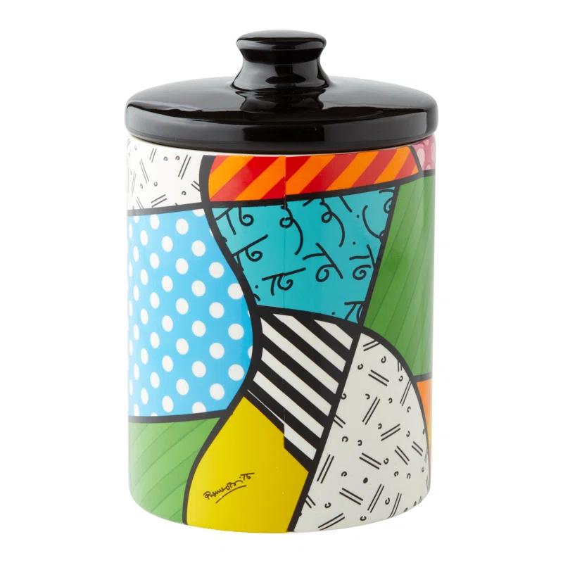 Disney by Britto MickeyMouse & Pluto Canister 6in H