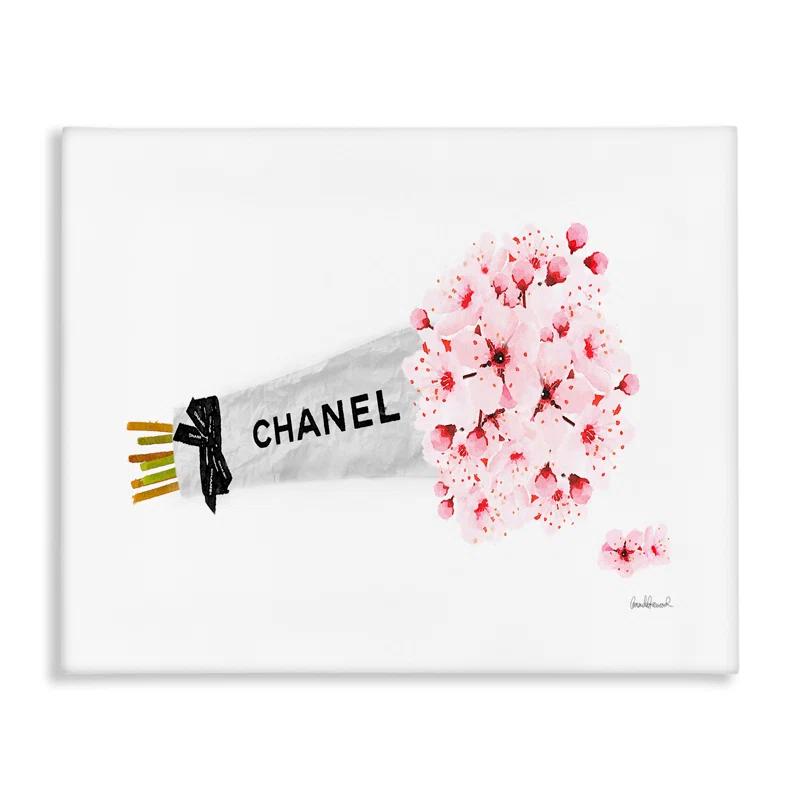 Stupell Industries Fashion Chanel Wrapped Cherry Blossoms by Amanda Greenwood - Graphic Art