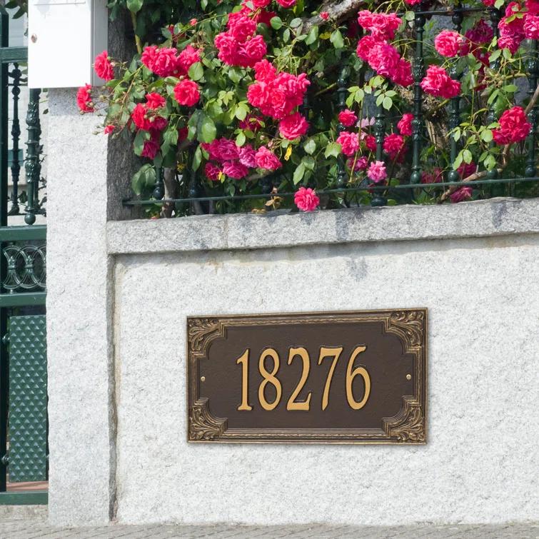 Bronze Williamsburg 1-Line Personalized Metal Plaque