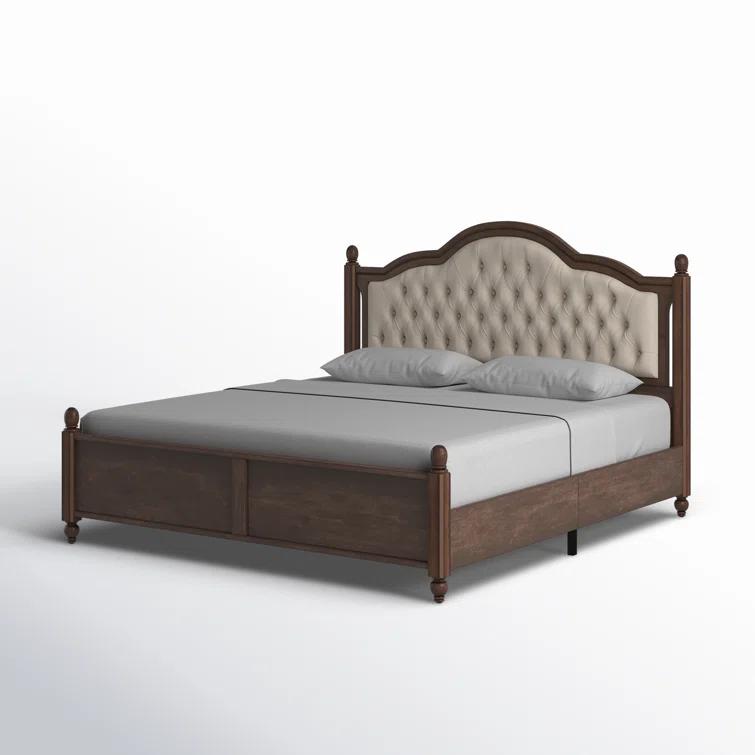 Lark Manor™ Amilio Upholstered Bed Solid Wood Platform