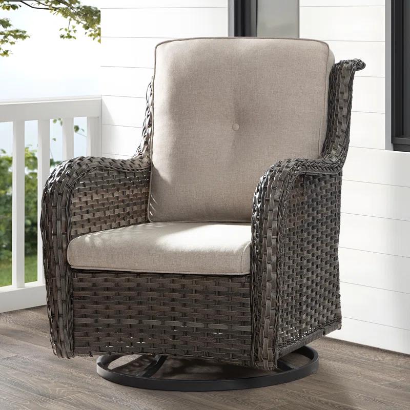 Outdoor Dining Armchair with Cushion