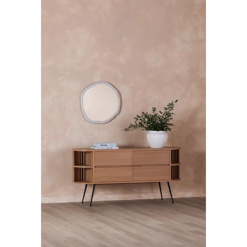 Rogelio Round Mirror - White / Small