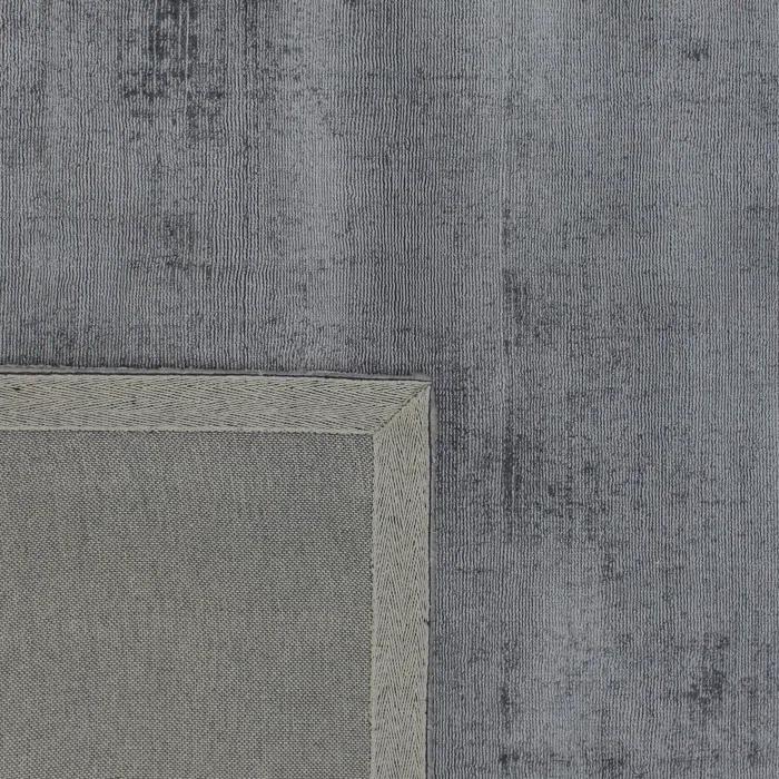 LOOMY Hand-Loomed Silk Concrete Gray Area Rug