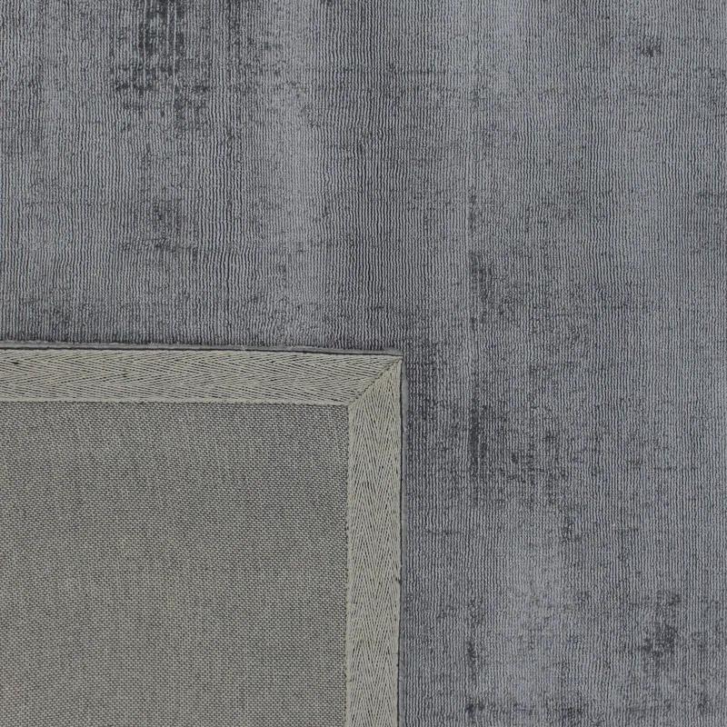 LOOMY Hand-Loomed Silk Concrete Gray Area Rug