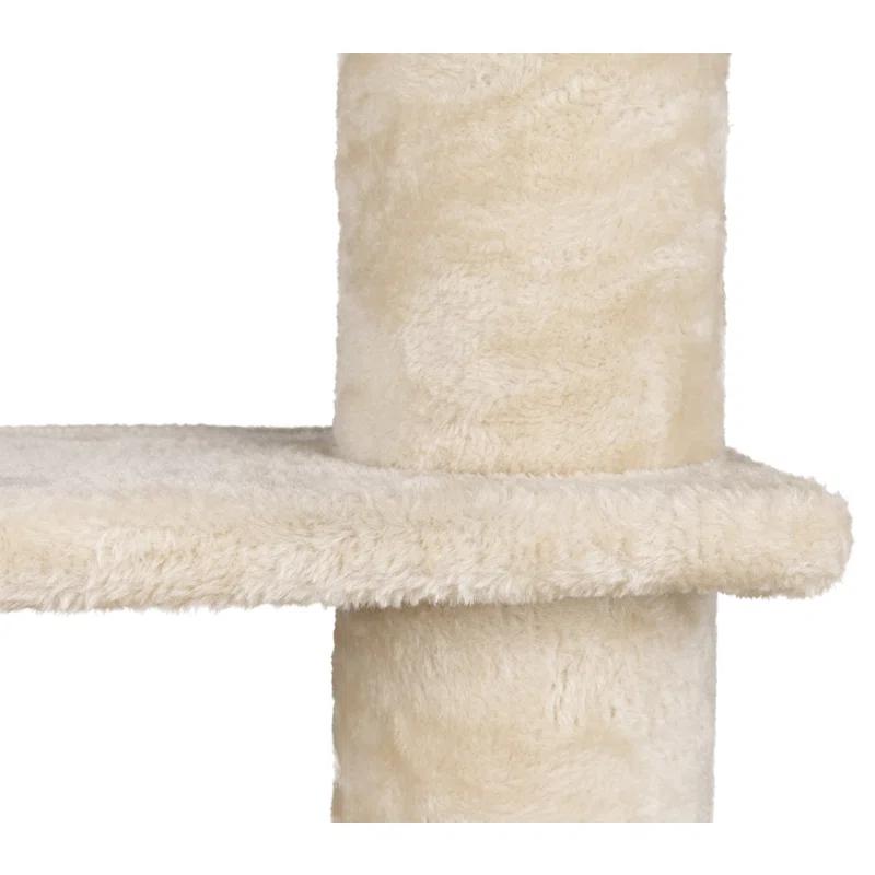 TRIXIE Tulia Senior 40.2" Cat Tower, 4-Level Cat Tree, Sisal Scratching Posts, Plush Platforms, Top Platform Bed