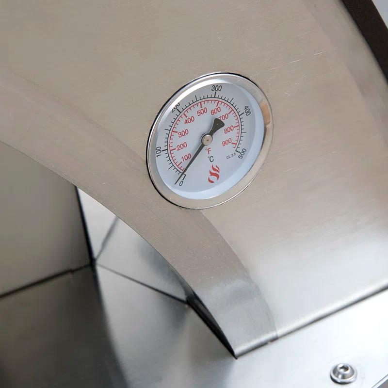 Forno Venetzia Forno Venetzia Torino Stainless Steel Countertop Wood Burning Pizza Oven