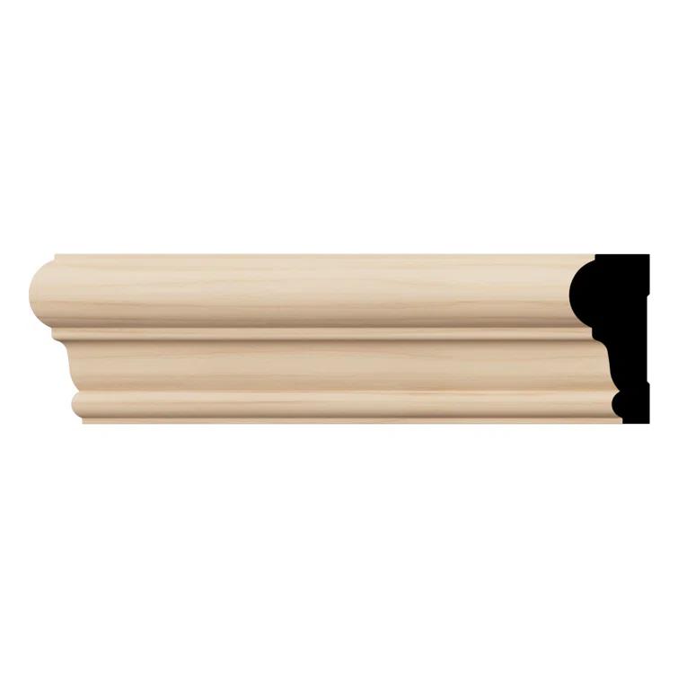 Ekena Millwork WM392 1"D x 2 3/8"W x 96"L Solid Wood Stain Chair Rail Molding