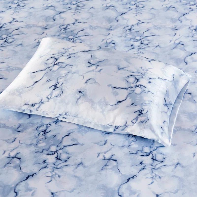 Madison Park Essentials Printed Satin Luxury Sheet Set