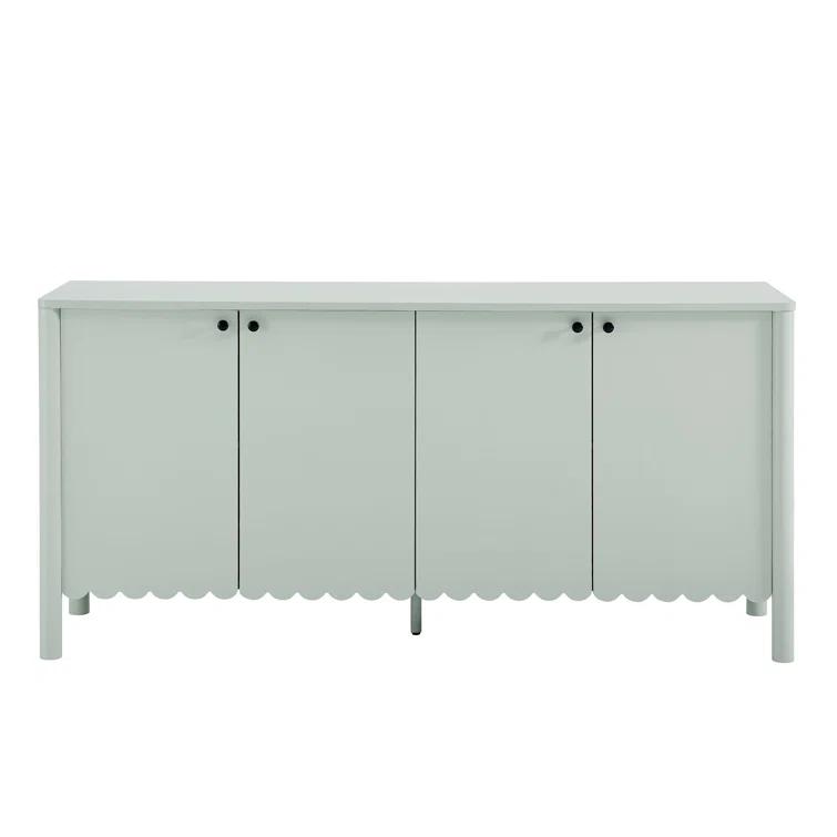Modway Emmeline 66" 4-Door Scalloped Sideboard Cabinet