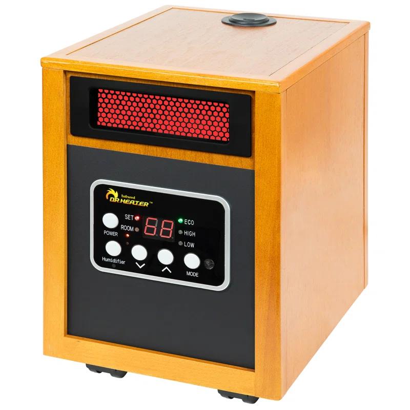 Dr. Infrared Heater DR. INFRARED HEATER DR-968H Indoor Portable Space Heater with Humidifier, 1500-Watt, Cherry
