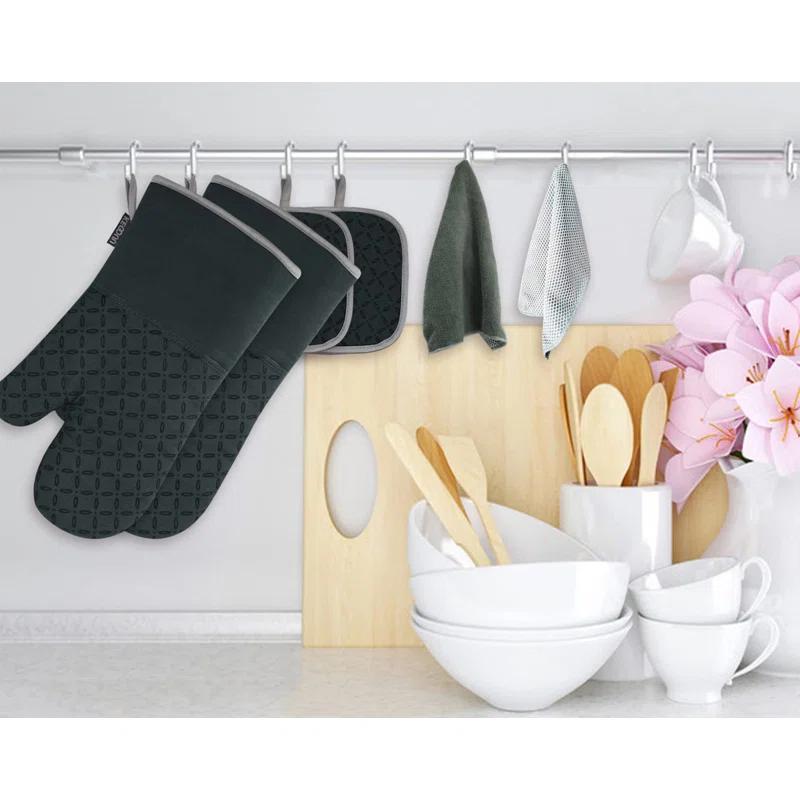 PRIMICOL Kitchen Oven Mitts and Pot Holders(6-piece set)