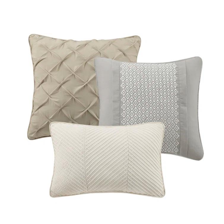 Madison Park Beacon 7 Piece Textured Cotton Blend Comforter Set & Reviews | Wayfair