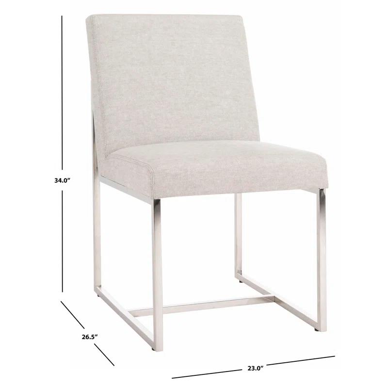 Safavieh Couture Lombardi 20.25'' H Linen Upholstered Side Chair