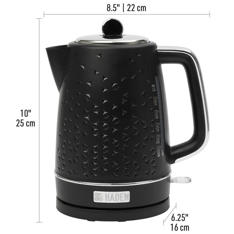 HADEN Starbeck Black Electric Tea Kettle