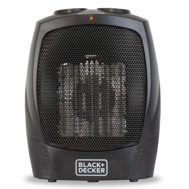 BLACK+DECKER Personal 1500 Watt Electric Fan Compact Heater with Manual Control