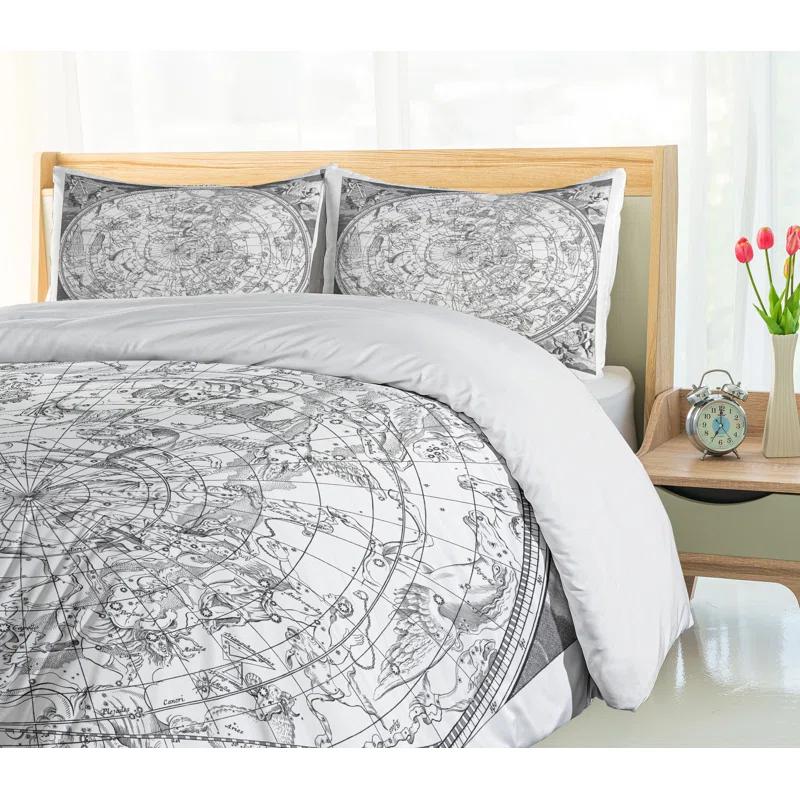 Ambesonne Constellation Eclectic Duvet Cover Set
