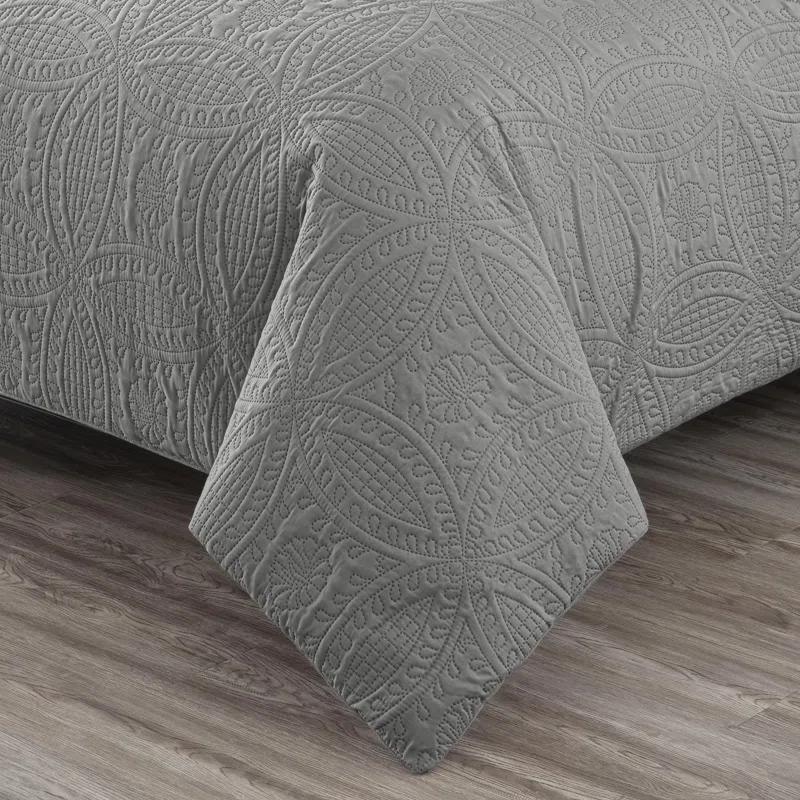 Chezmoi Collection Liam Microfiber 7 Piece Bed in a Bag Comforter Set