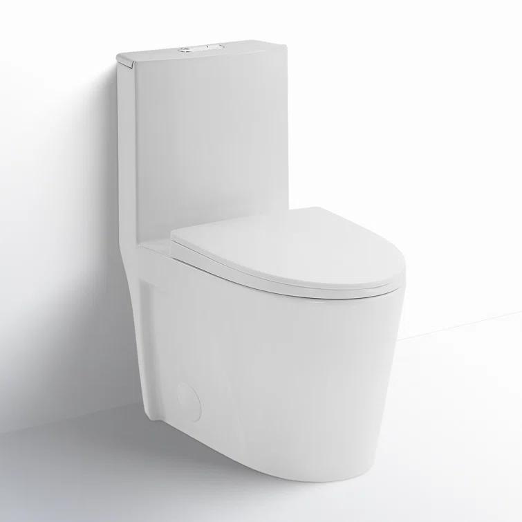 St. Tropez One Piece Elongated Toilet Dual Vortex Flush 1.6 GPF
