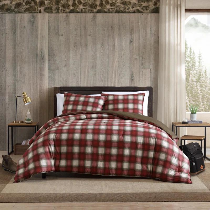 Eddie Bauer Eddie Bauer Navigation Plaid Cotton Reversible Comforter Set