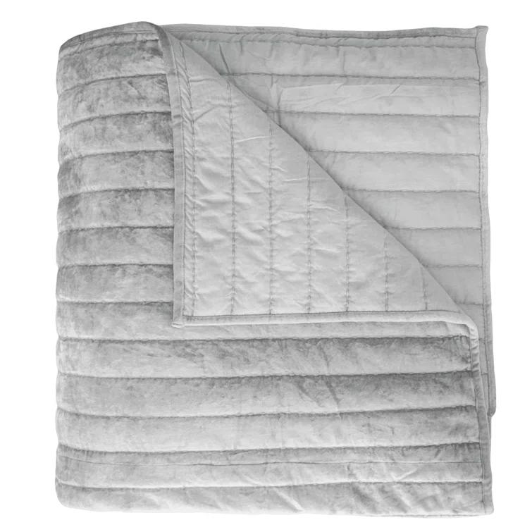 Kevin O'Brien Studio Channel Modern & Contemporary Velvet Quilt