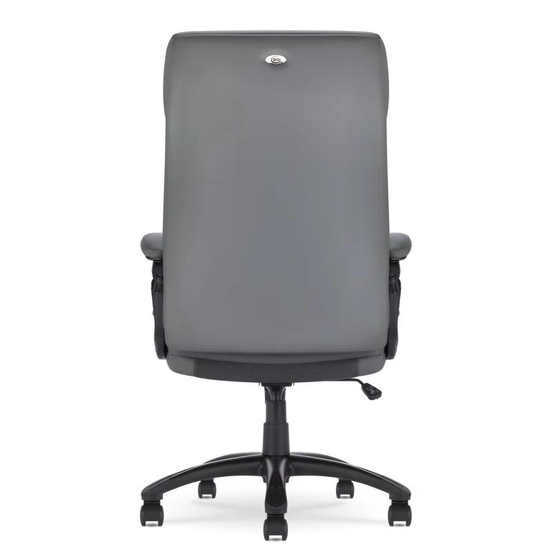 Serta Serta Comfort Executive Big & Tall Office Chair, Ergonomic High-Back, Semi Plush Seat, Padded Arms