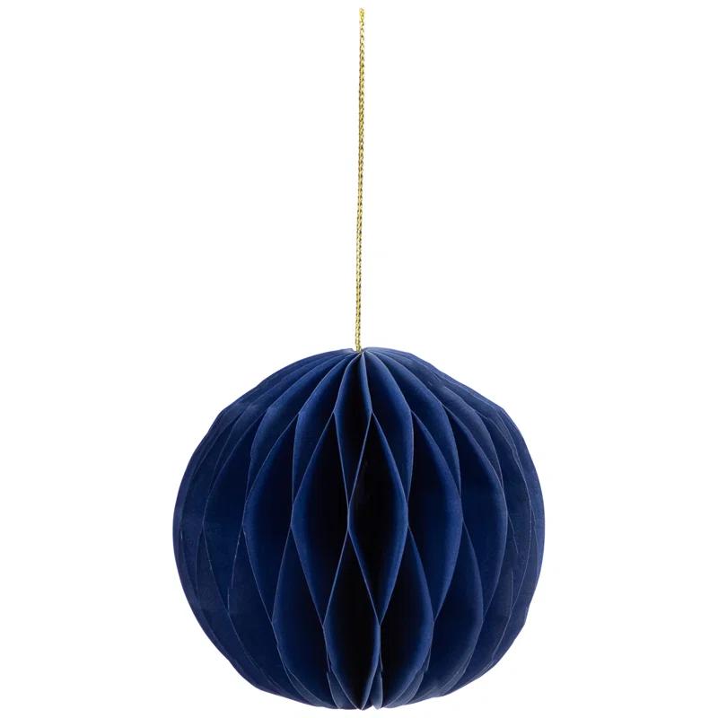 Northlight Seasonal Accordion Honeycomb Foldable Paper Christmas Ornaments - 4" - Set Of 4