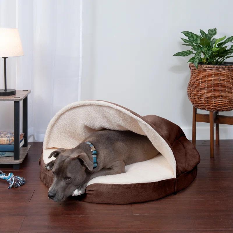 Wave Fur & Velvet Snuggery Memory Top Foam Dog Bed