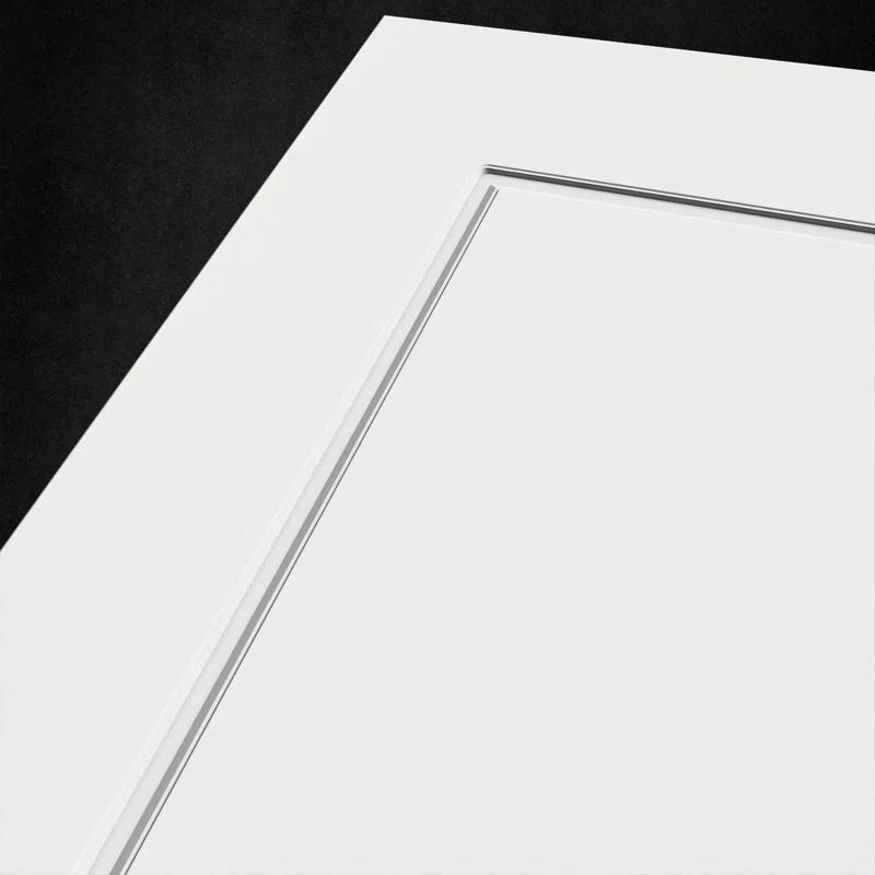 Villar Home Designs Prefinished 2-Panel Cascade White Wood Door Slab With American Standard Lock Precut