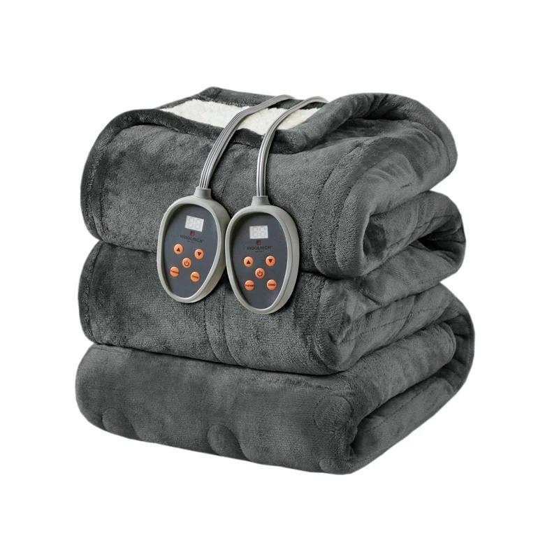 Woolrich Woolrich Heated Plush to Berber Ivory Blanket Queen
